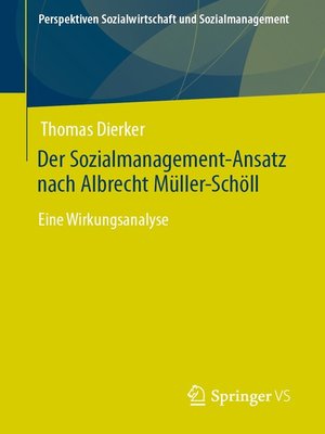 cover image of Der Sozialmanagement-Ansatz nach Albrecht Müller-Schöll